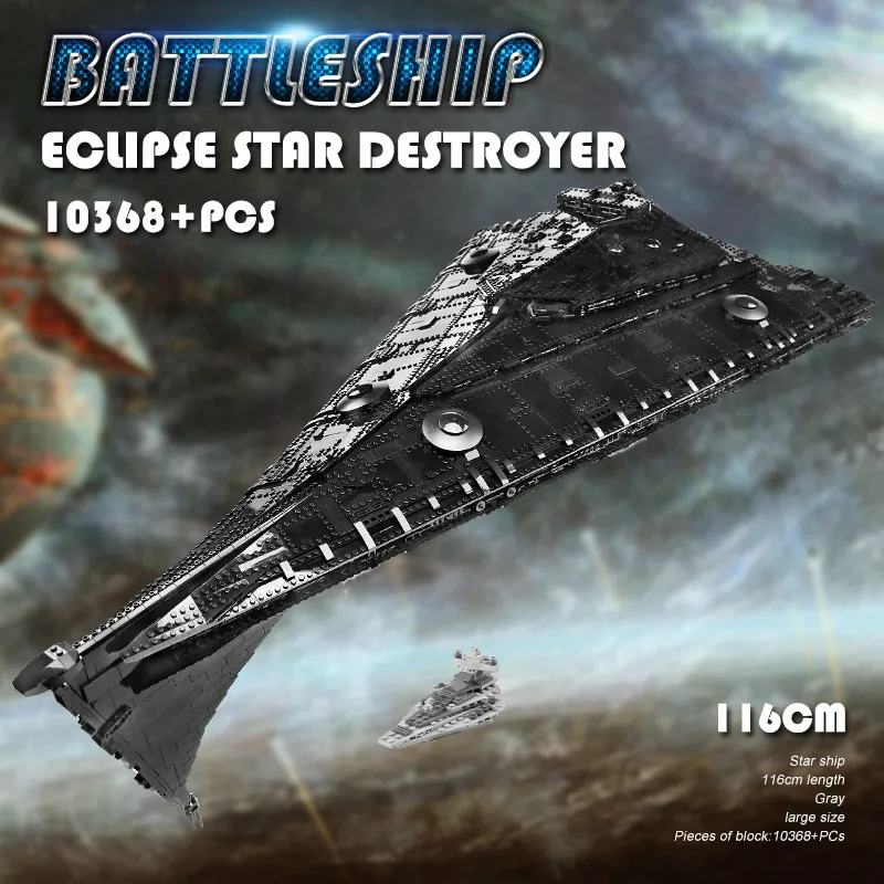 MOC Ultimate Millennium UCS Eclipse класс Дредноут совместим с сокола модель строительные блоки