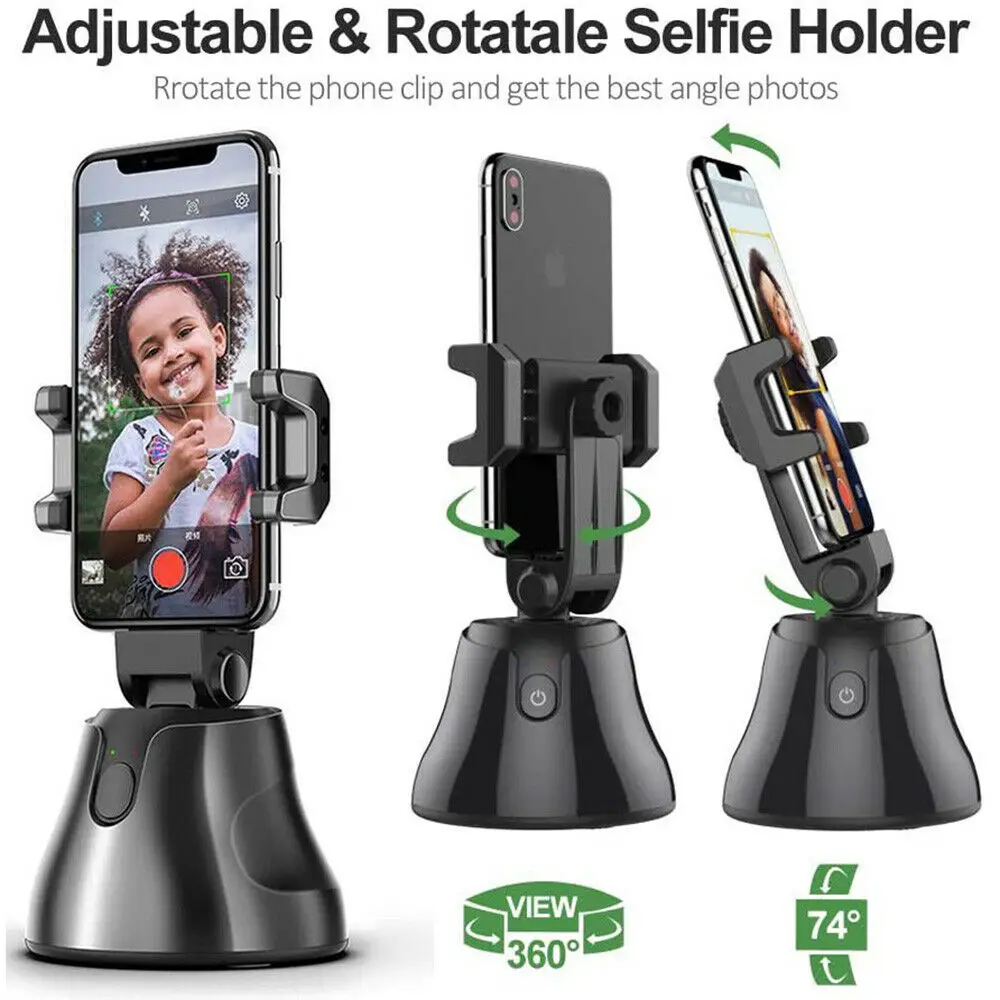 360° Object Tracking Shooting Camera Phone Holder Rotation Smart