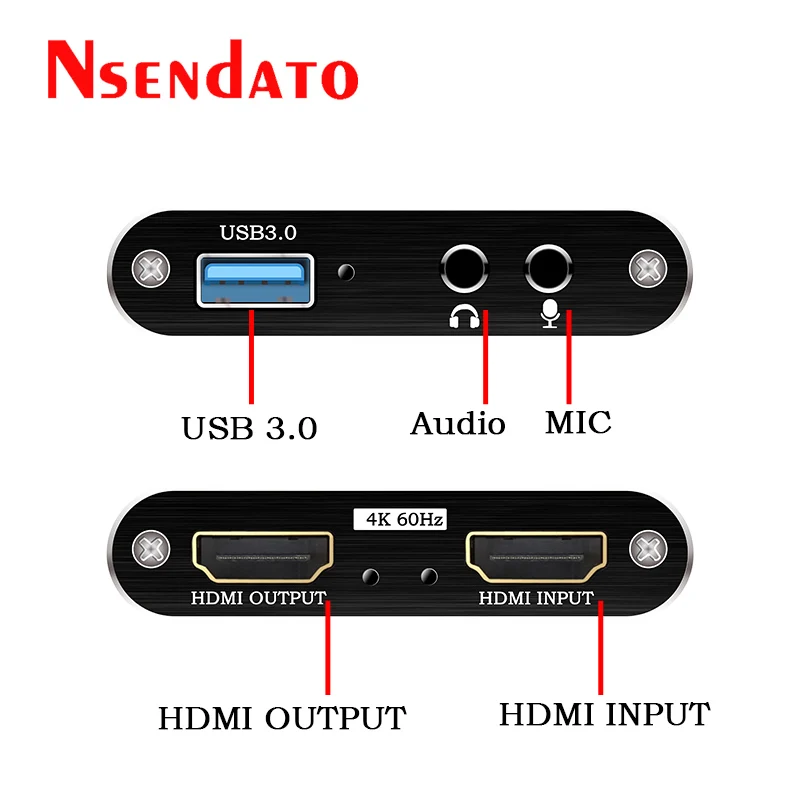 Карта видеозахвата USB3.0 HDMI 4K 60 Гц устройство для захвата видео с на USB 3 0 игр и