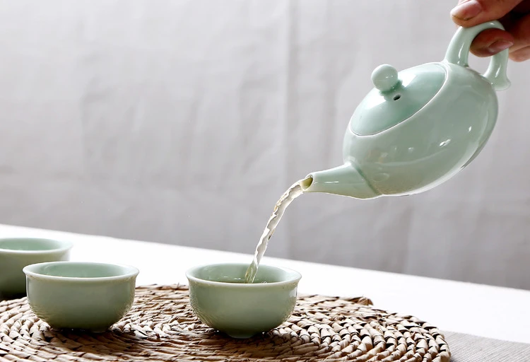 KitchenAce, китайский кунг-фу, керамический чайный сервиз, фарфоровый чайный сервиз, портативный чайный сервиз, Gaget, чайный горшок, коробка, Gagets& Инструменты, аксессуары для чая