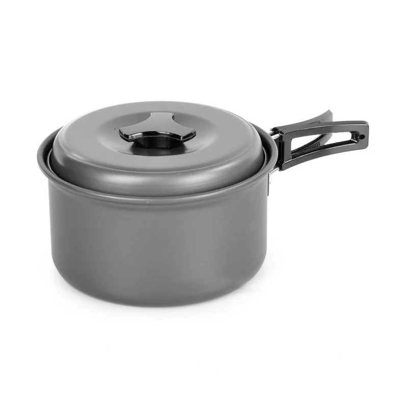 Ultralight Outdoor Camping Cookware Single Cooking Pot Utensils for Hiking Picnic Backpacking Tableware Pot 1 Person camping cutlery,portable tableware,camping cookware,portable cutlery,titanium tableware,outdoor pot