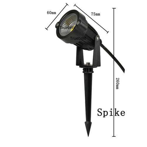 thumbnail image 1 of Lámpara de césped para jardín COB de nuevo estilo, 220 V, 110 V, 12 V, luz LED para exteriores con punta de 3 W, 5 W, focos impermeables para paisajes y caminos, 1 of 5