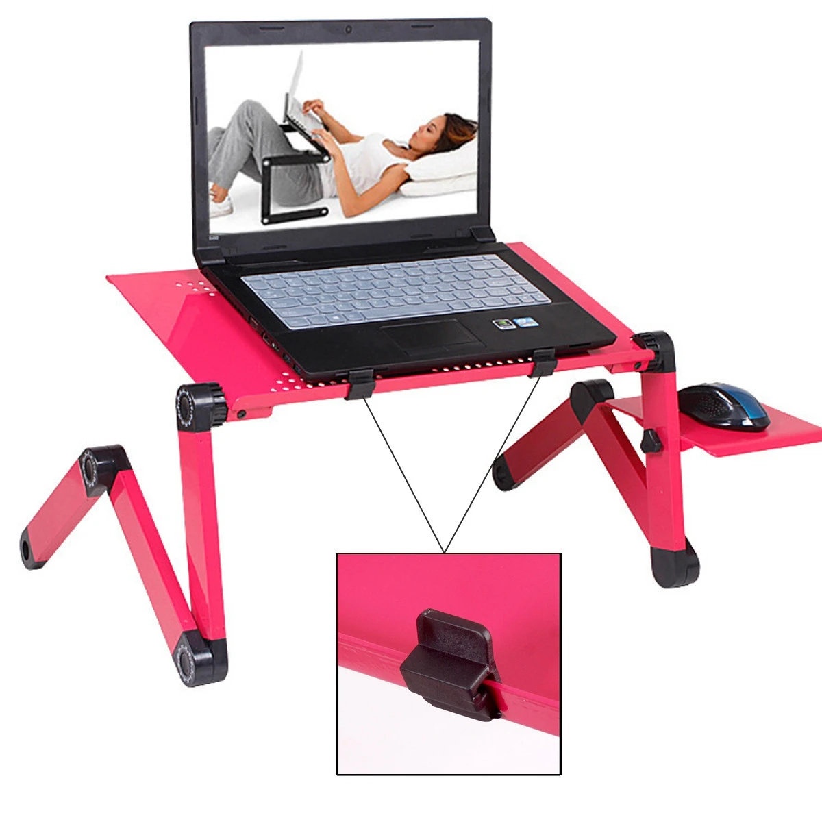 Oranje Tarief Redenaar Verstelbare Laptop Tafel Laptop Bureau Draagbare Opvouwbare Stand Bed Lade  Laptop Met Koelventilator En Muis Pad Voor 17 Inches|Laptop Stand| -  AliExpress