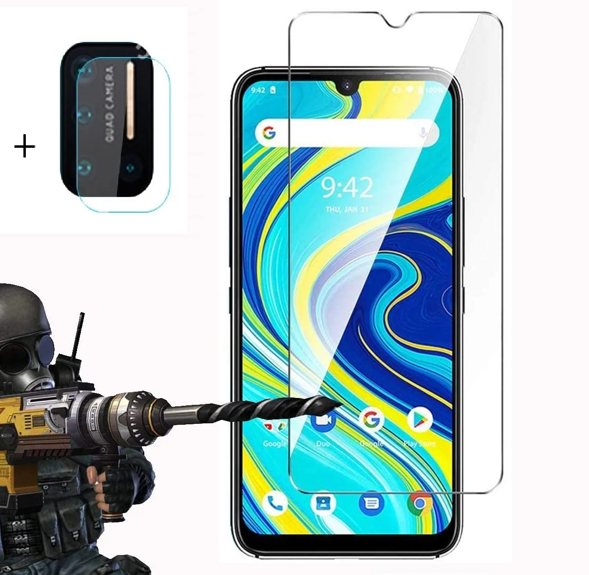 Camera Lens Protective Glass for Umidigi A7 Pro Soft Tempered Glass Len Screen Protector For Umidigi A7 A 7 afbeelding