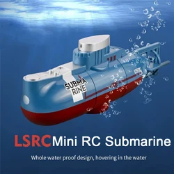 Mini submarino teledirigido para niños, 6 CANALES, barco teledirigido, barco teledirigido, Dron eléctrico submarino, Juguetes
