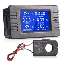 MICTUNING AC Digital Multimeter Ammeter Voltmeter w/ LCD Display 80 260V 100A Current Transformer Universal for Home Appliances