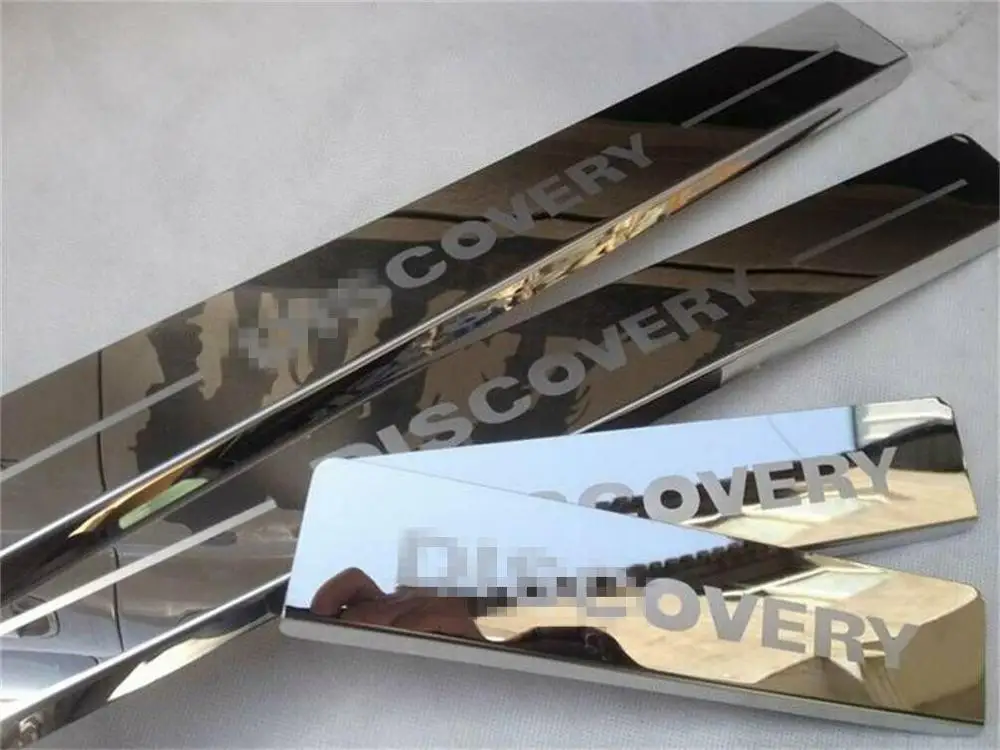 

Fits Land Rover Discovery 3 4 Stainless Steel Door Sill Scuff Plate Guards Step