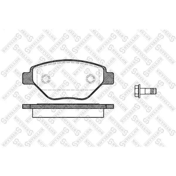 Колодки дисковые передние Renault Megane II 1.4i 16V 98HP 02-03