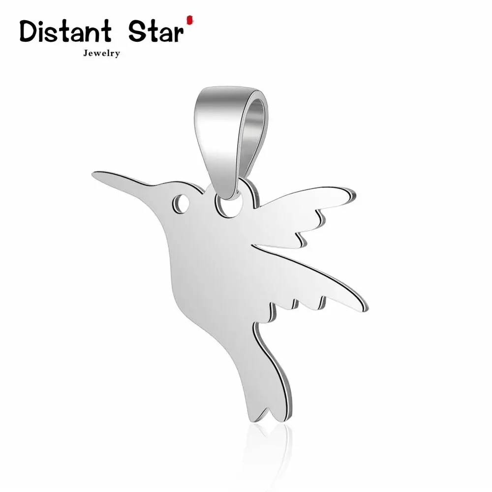 925 Стерлинговое Серебро Колибри изысканный чокер ожерелье подвеска соединитель