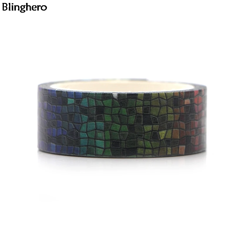 Blinghero Colorfun сетка 15 мм X 5 м васи лента рукоделие изоляционная лента клейкие наклейки с лентами Декоративные Канцелярские ленты наклейка BH0023
