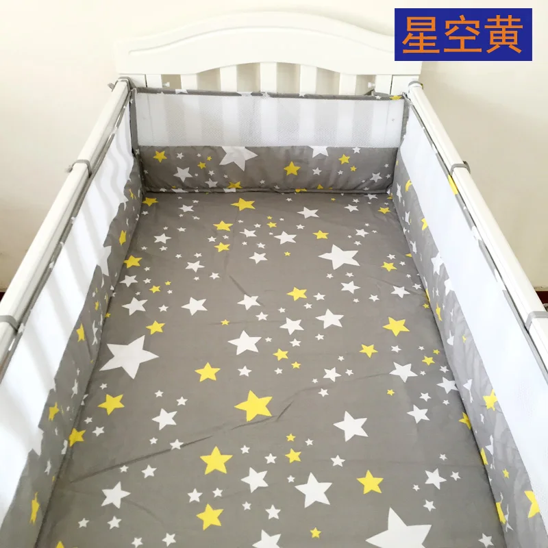 180*30 см дышащее Летнее Детское постельное белье-Бампер анти-столкновения вокруг детской кроватки бампер 3D сетка безопасность детская защита для кроватки - Цвет: xingkonghuang