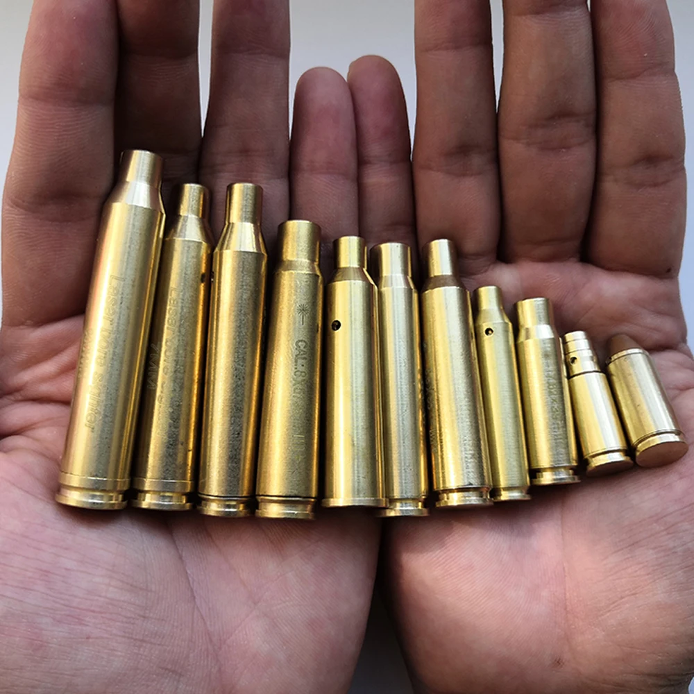 Красный точечный лазерный латунный медный картридж CAL Boresight тактический лучевой