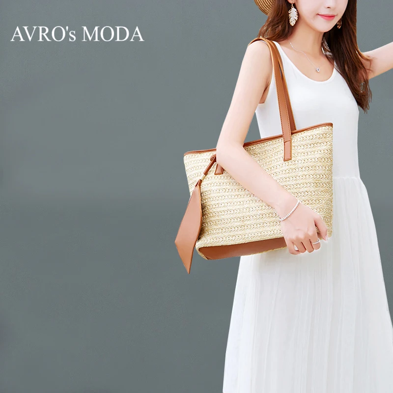 Сумка женская Женские сумки Модные брендовые сумочки AVRO's MODA соломенные для