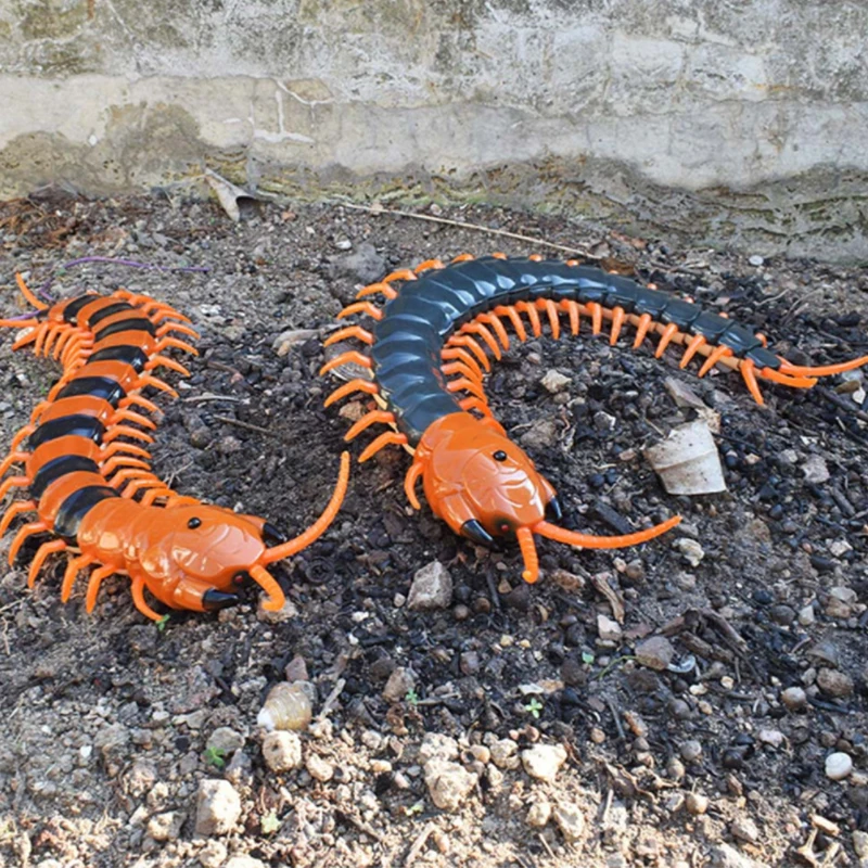 Funny Electronic Pet Remote Control Simulation Giant IR RC Scolopendra Centipede April Fools' Day Tricky Prank Insect Toy Gift 3