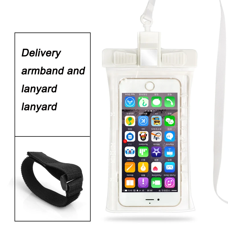 4 Waterproof PVC Bag Diving Mobile Phone Bag for IPhone Outdoor Mobile Phone Case for Samsung Millet HTC Huawei - Цвет: 4
