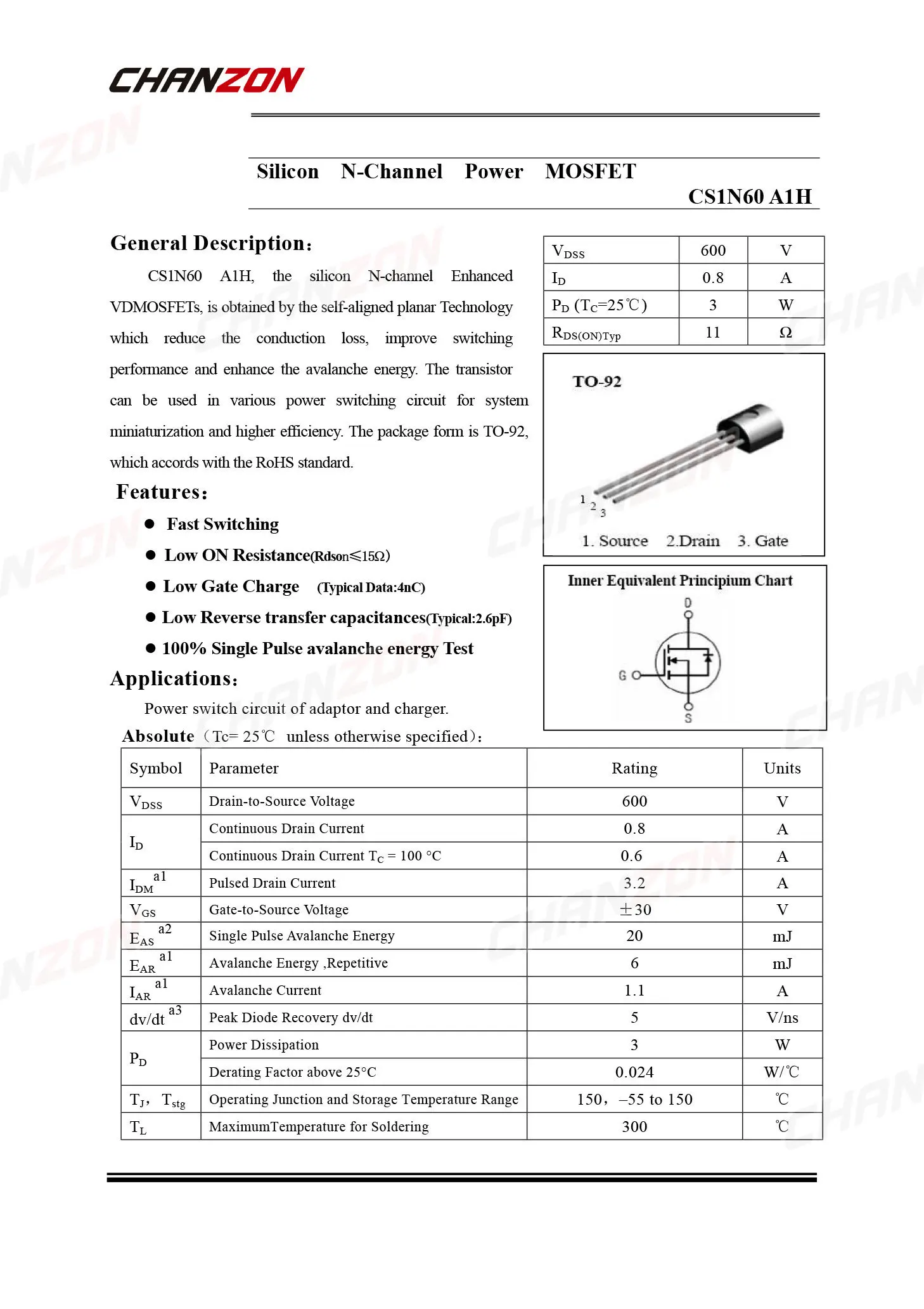 Cs1n60 Mosfet | edu.svet.gob.gt
