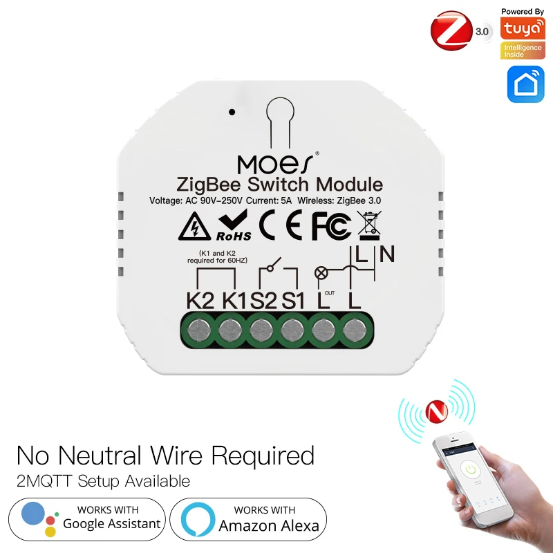 Смарт-выключатель Tuya ZigBee 3 0 с таймером и беспроводным управлением | Электроника