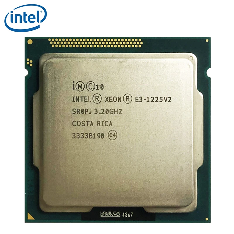 Intel Xeon E3-1225 V2 3,2 GHz E3 1225 V2 четырехъядерный E3-1225-V2 четырехъядерный процессор 8M 77W LGA 1155 протестированный рабочий
