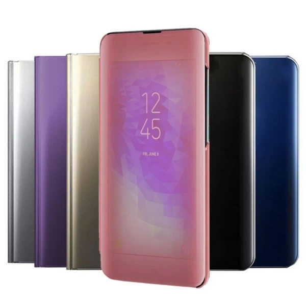 Samsung Galaxy J3 2018 Clear View Stand Flip Case-6 Colori