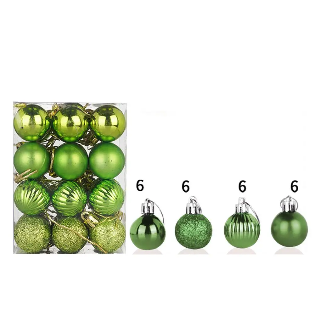 Christmas Tree Hanging Ball Plastic Painted Ball Party Supplies for Family Gathering Christmas Party Decoration