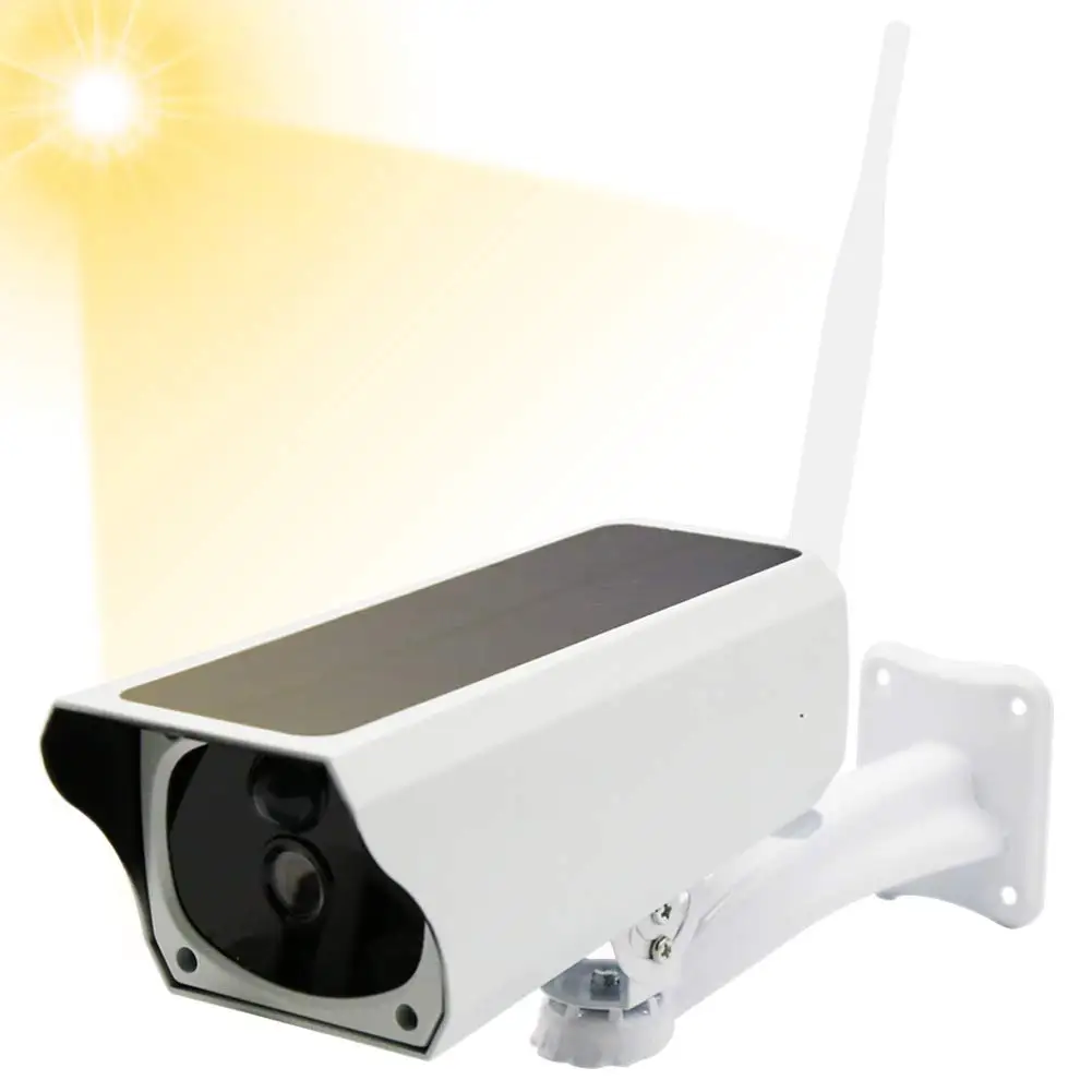 

1080P Solar Powered Outdoor Security Camera IP67 Waterproof WiFi IP Camera Night Vision PIR Motion Sensor SD Card Cloud Storage