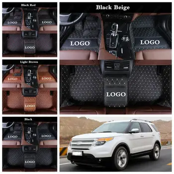 

Car Floor Mats for Ford Explorer Ecosport Everest Edge Kuga Car Accessories Auto Foot Mats Carpet Cover Automobile Floor Mats