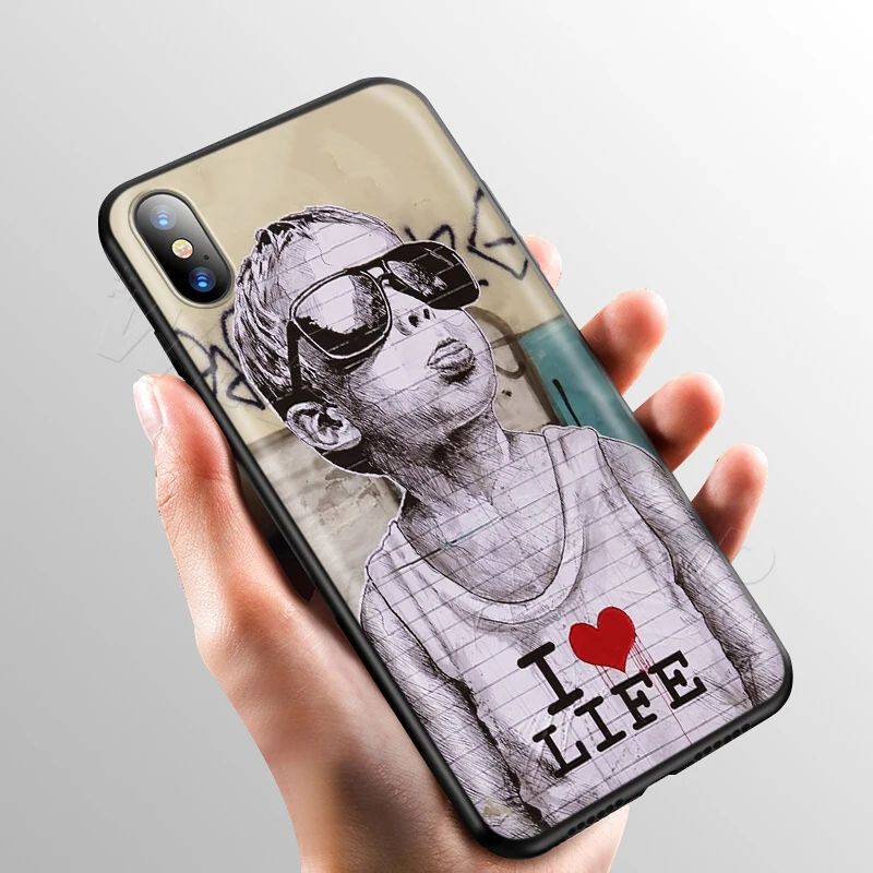 6 Webbedepp уличное художественное оформление граффити чехол для Apple iPhone 11 Pro XS Max XR X 8 7 6 6S Plus 5 5S SE - Цвет: 6