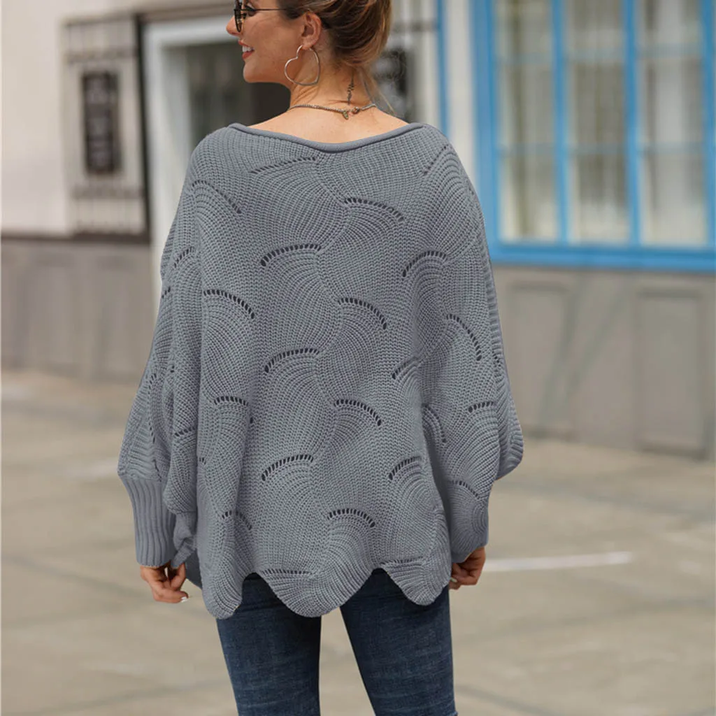 Jaycosin свитер с круглым вырезом Женский Однотонный женский свитер и пуловеры gilet femme manche longue hiver Pull Femme Hiver