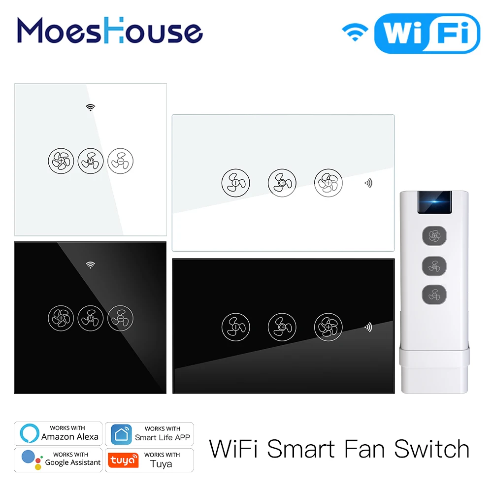 Умный потолочный выключатель Wi-Fi RF433 управление через приложение Smart Life/Tuya
