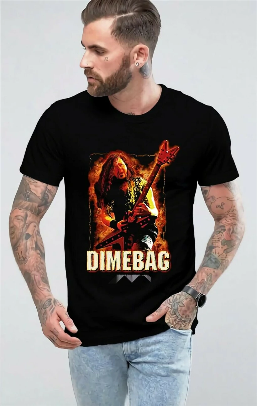 Dimebag Darrel Fire Футболка &quotPantera" Рок-Группа Размер S-2XL-3XL Лучший товар футболка