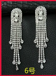 10 пар Bling клипсы со стразами значок для украшения для одежды стеклянные кристаллы украшения-бисер броши аксессуары - Цвет: design 06-10pairs