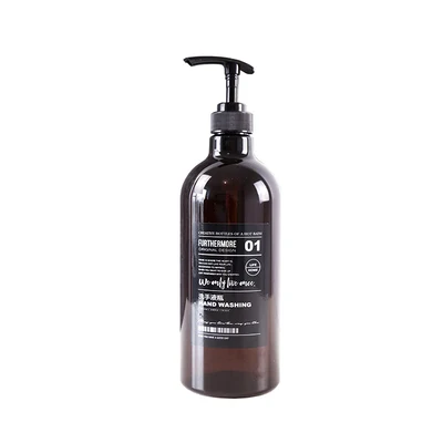 Hand washing 01 500 мл коричневые бутылки моющего средства Vogue для мытья тела, пластиковые бутылки для хранения, шикарные бутылки для мытья рук и шампуня - Цвет: Hand washing 01