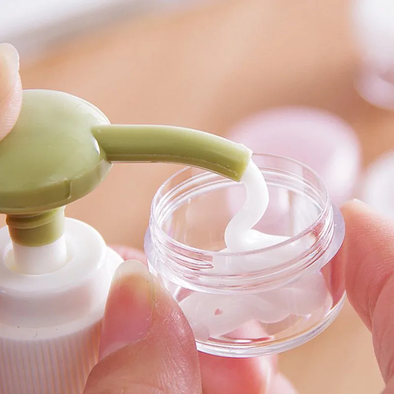 Cosmetic Pot Jars Moisturizer Jar 50Pcs Plastic Cosmetics Jar Makeup Box Nail Art Storage Pot Container 2g 3g 5g 10g 15g 20g Sample Lotion Face Cream Bottle