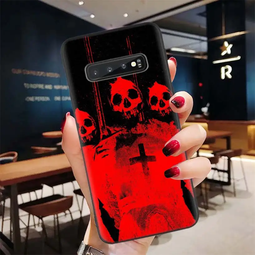 BD082-3 Сатанинский череп черный чехол для samsung Galaxy A50S A10S A20S A10 A20E A30 A40 A50 A70 M40 M30S A80 чехол для телефона - Цвет: BD082-3