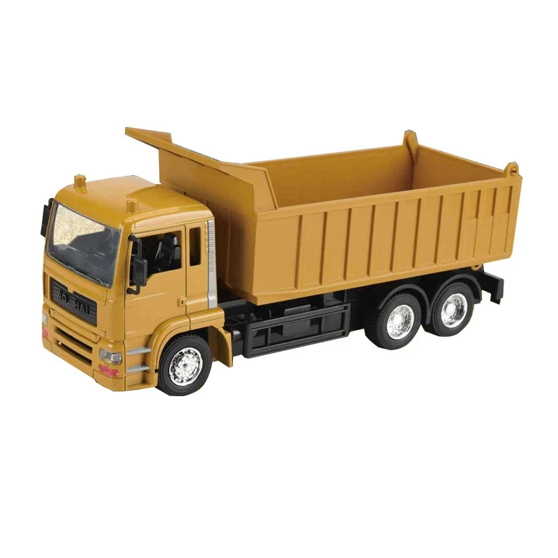 

Hot 10CH RC Dump Truck 2.4HZ Remote Control Hydraulic Dump Engineering Vehicle Electric Loader Gift Transporter for Kids