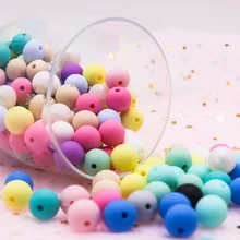 

Sunrony 50Pcs Baby Teether Silicone Beads 12mm DIY Pacifier Chain Bracelet BPA Free Kids Care Molar Necklace Accessories Toys