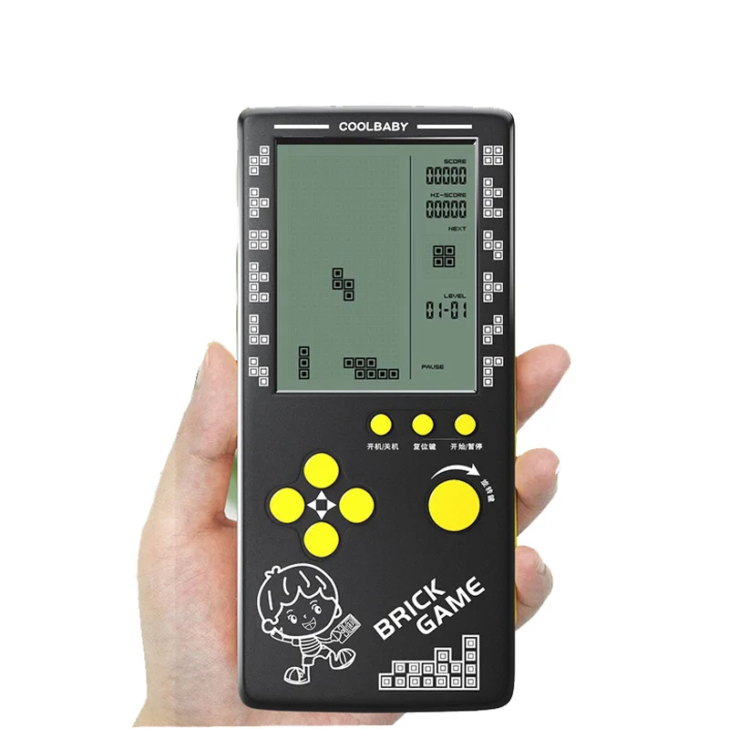 2022  Portable  Retro Gaming Tetris Console 4.1 Inch Large Screen Children's Nostalgic Pocket Game Console Kids Game Toys