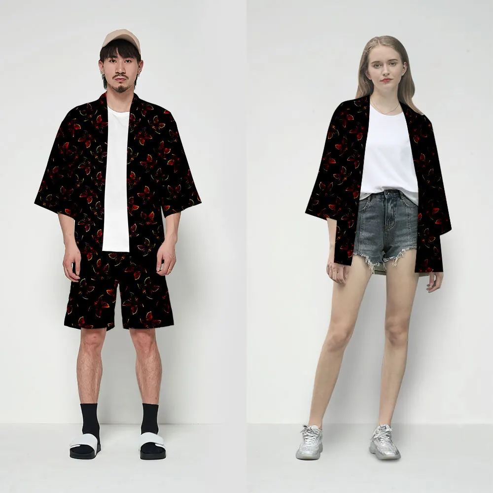 Japanese kimono yukata kimono cardigan Suit fashion women 2019 half sleeve cardigan haori traditional kimonos Suits