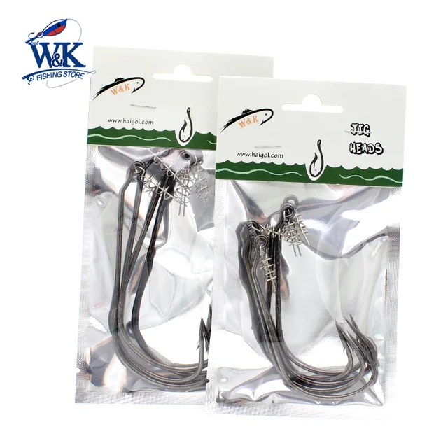 Fishing Hook at 12/0 and 10/0 Big Worm Hook for Pike Soft Baits Freshwater