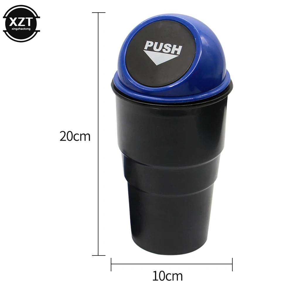 Car Trash Garbage Can Auto Trash Dust Case Holder Bin Box Car-styling Yellow Red Blue Black Gray