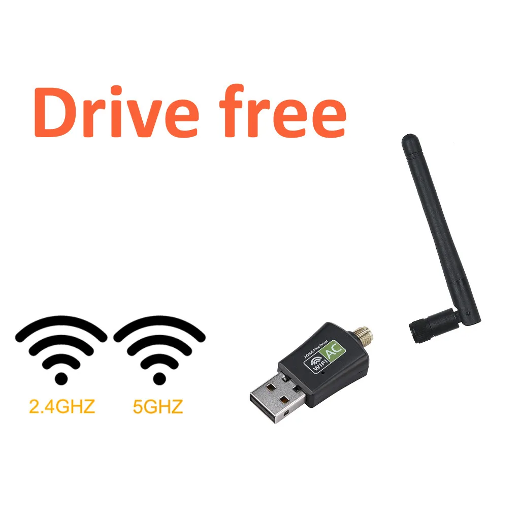 New [Driver Free] Wireless USB WiFi Adapter Perseveres AC600 WiFi Dongle 5GHz/2.4GHz For Tablet Computer accessories laptop