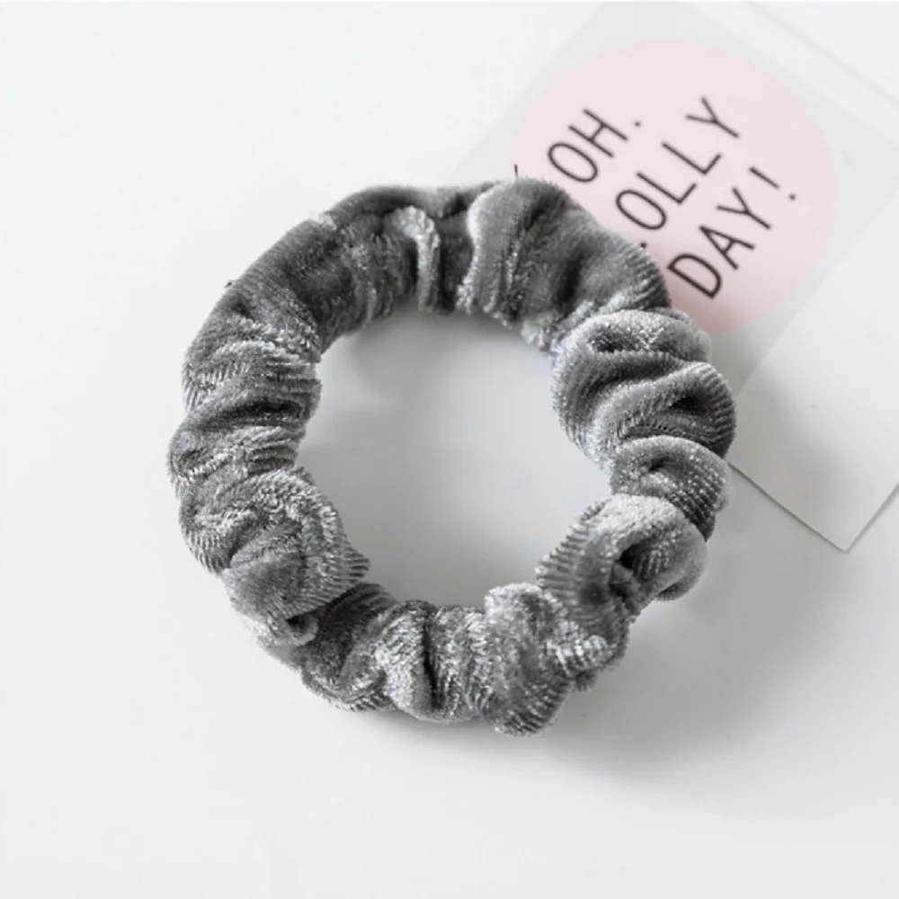 Серый Винтажные женские головные уборы тюрбан DIY лук стримеры резинки для волос конский хвост Галстуки головной убор аксессуары для волос - Цвет: Серый