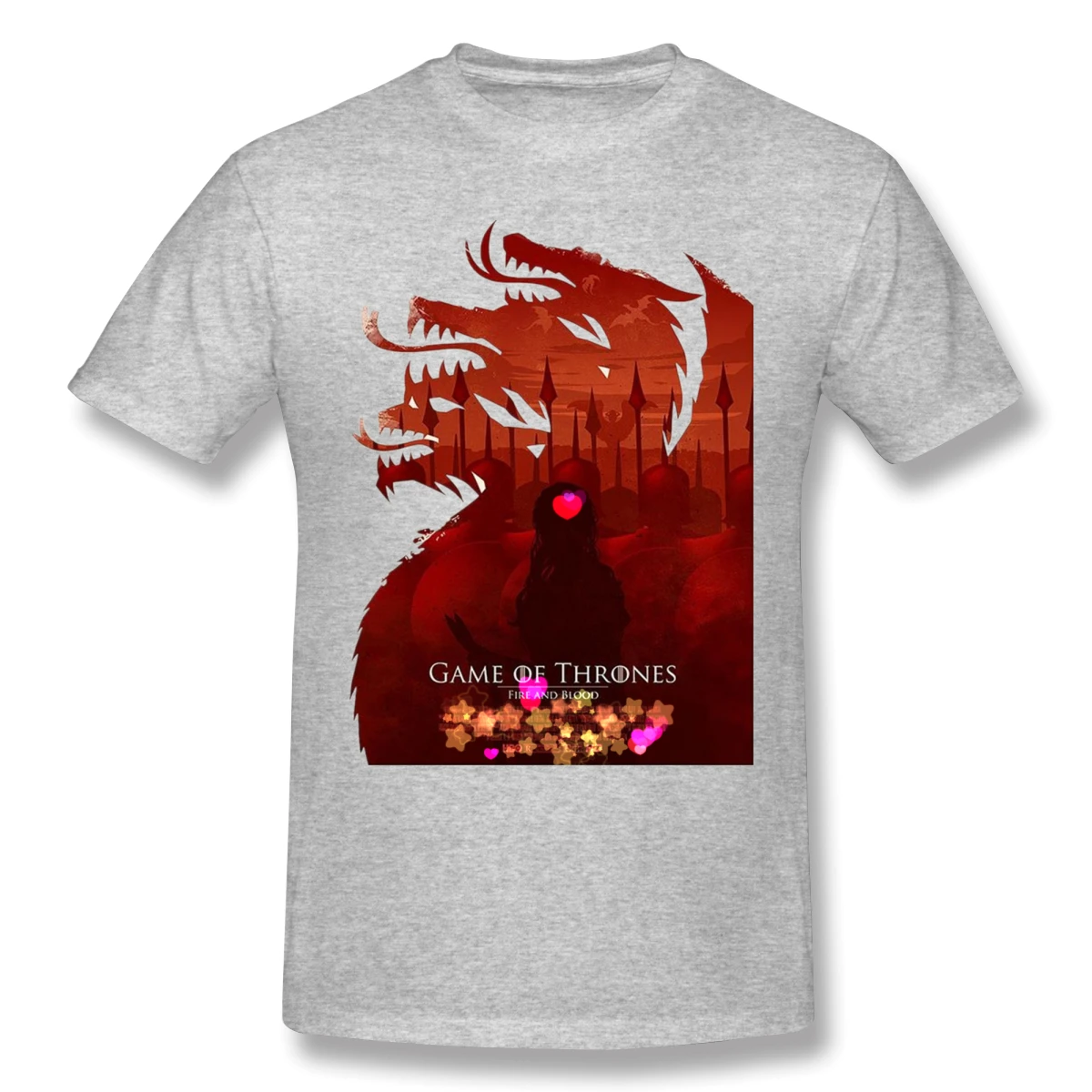Game Of Thrones Inspired Fan Art off white Men's Basic Short Sleeve T-Shirt 100 Percent Cotton Graphic Tshirt Game Of Thrones Inspired Fan Art off white Men's Basic Short Sleeve T-Shirt 100 Percent Cotton Graphic Tshirt