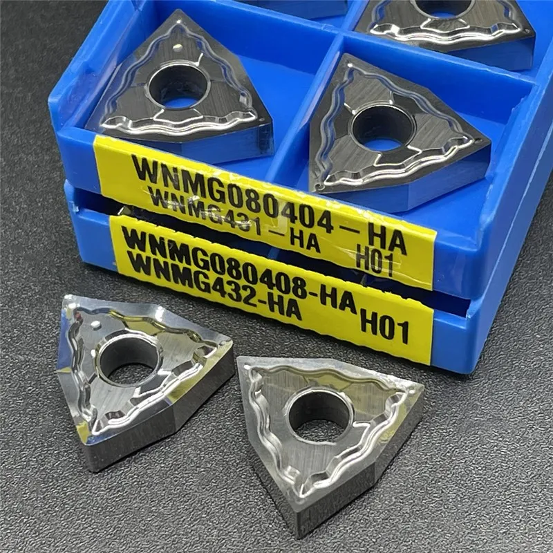 

WNMG080402 HA H01 WNMG080404 HA H01 WNMG080408 HA H01 Carbide Inserts For Aluminum External Turning Tool CNC Lathe Tools