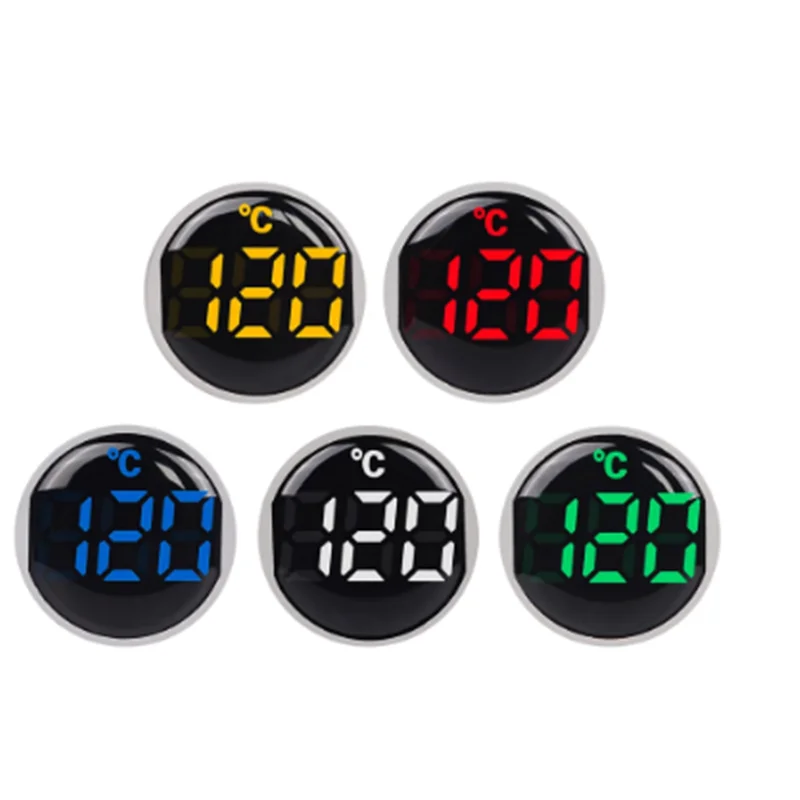

22mm LED Digital Display Tempetature Indicator Signal Thermometer Measuring Range -20-120 Celsius