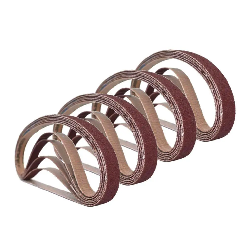 4 Pcs Industry Abrasive Tool Flexible Sanding Belt Aluminum Oxide Moisture Proof Hardware Wide Use Multifunction Woodworking