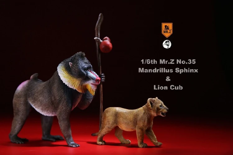 Mr.Z MRZ035 животных модель 1/ 6 соотношение мандрил и Львенок набор смолы Материал для