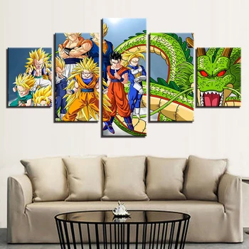

5d Diy Diamond Painting Wall Art Handmade Dragon Ball Z Cross Stitch Picture Home Decal Room Decor Full Round Drill Embroidery