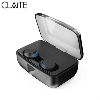 

CLAITE TWS bluetooth 5.0 Earphone Smart Touch Binaural HD Call Wireless Earbuds CVC8.0 Noise Reduction with 3000mAh Charging Box
