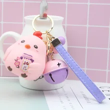 Напрямую от производителя, высшего класса,, цыплята, милый мультяшный колокол, кольцо для ключей для девочек, маленький кулон, маленькие подарки